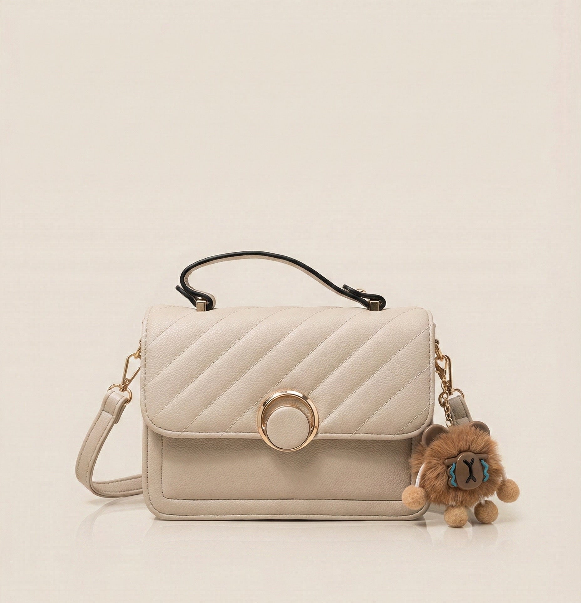 Bolso Satchel Mila Acolchado con osito