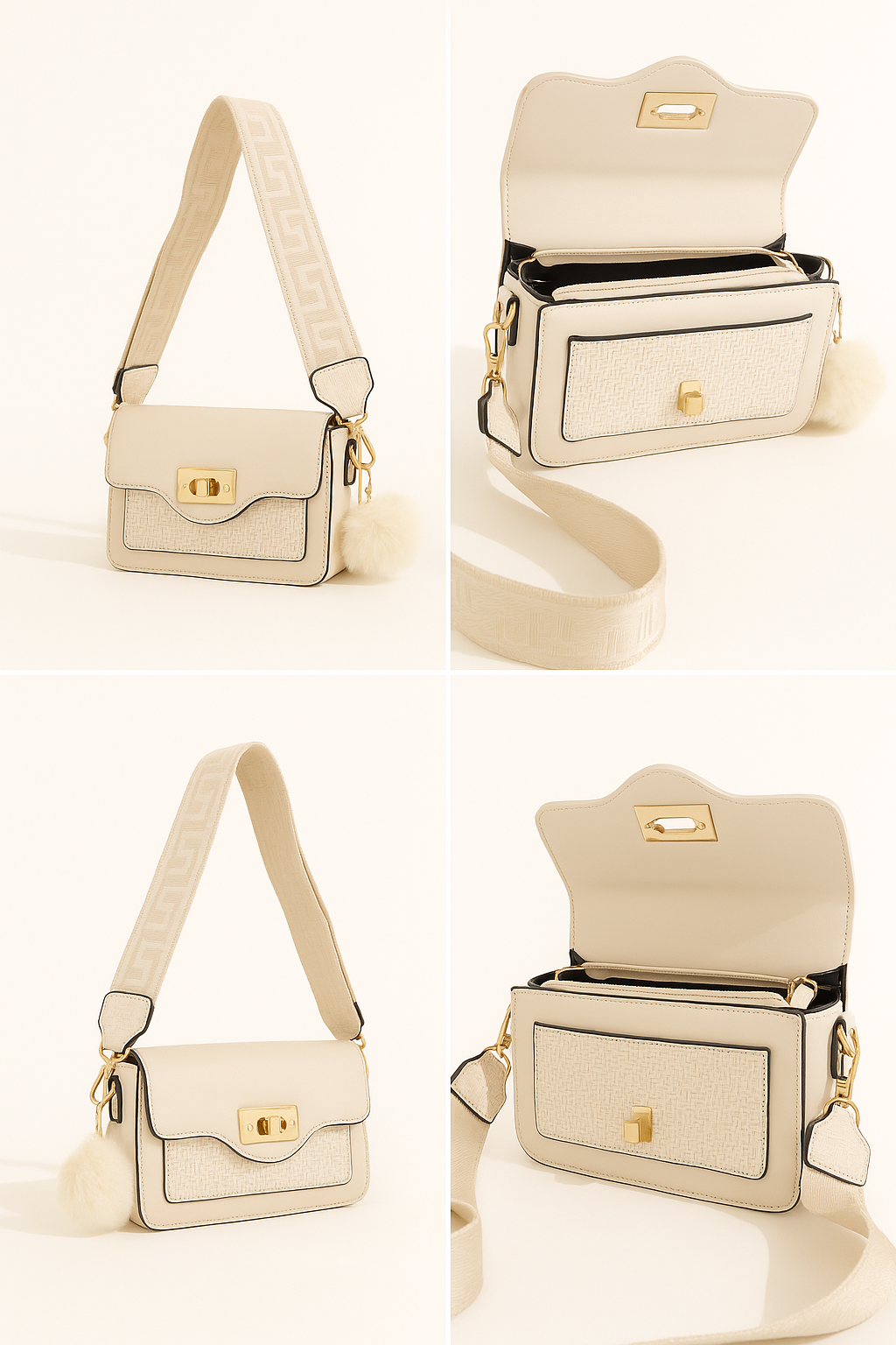 Bolso Aura - Chic Atemporal en Tono Crema