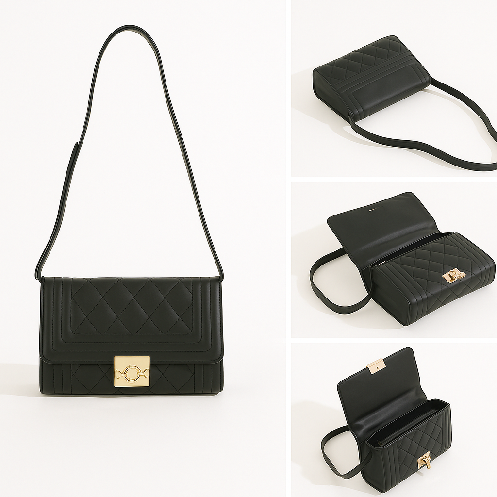 Bolso de Hombro Ébano  - El Icono de la Elegancia Atemporal