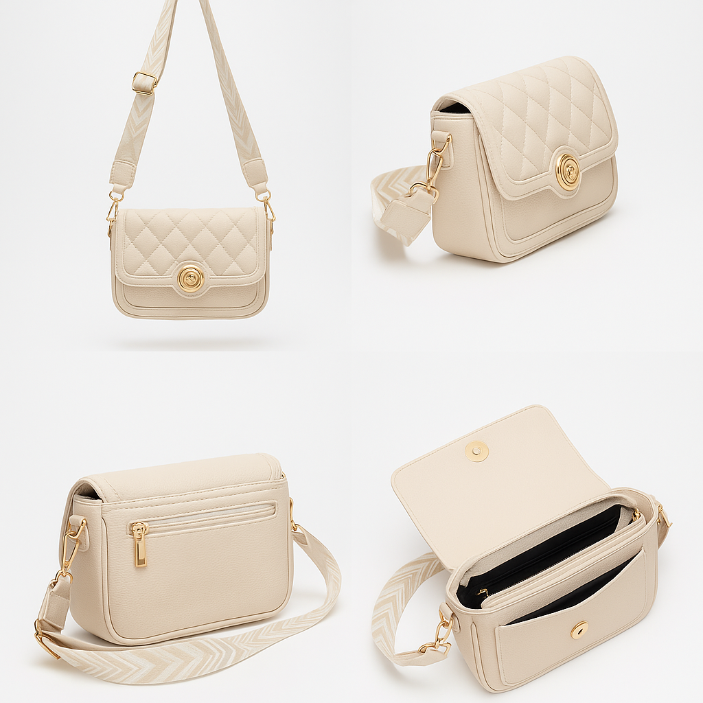 Bolso Cruzado Acolchado Chic - Bandolera Atenea