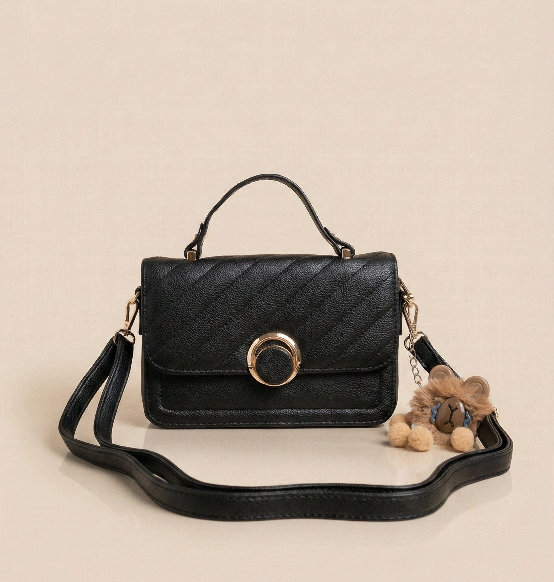 Bolso Satchel Mila Acolchado con osito