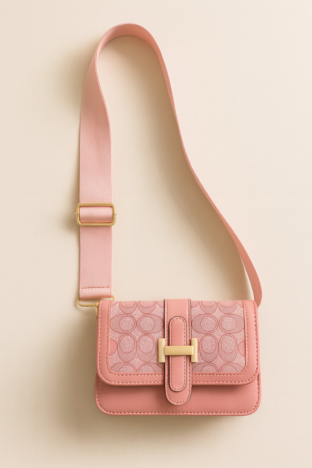 Bolso Bandolera Atardecer - Elegancia y Brillo en Rosa