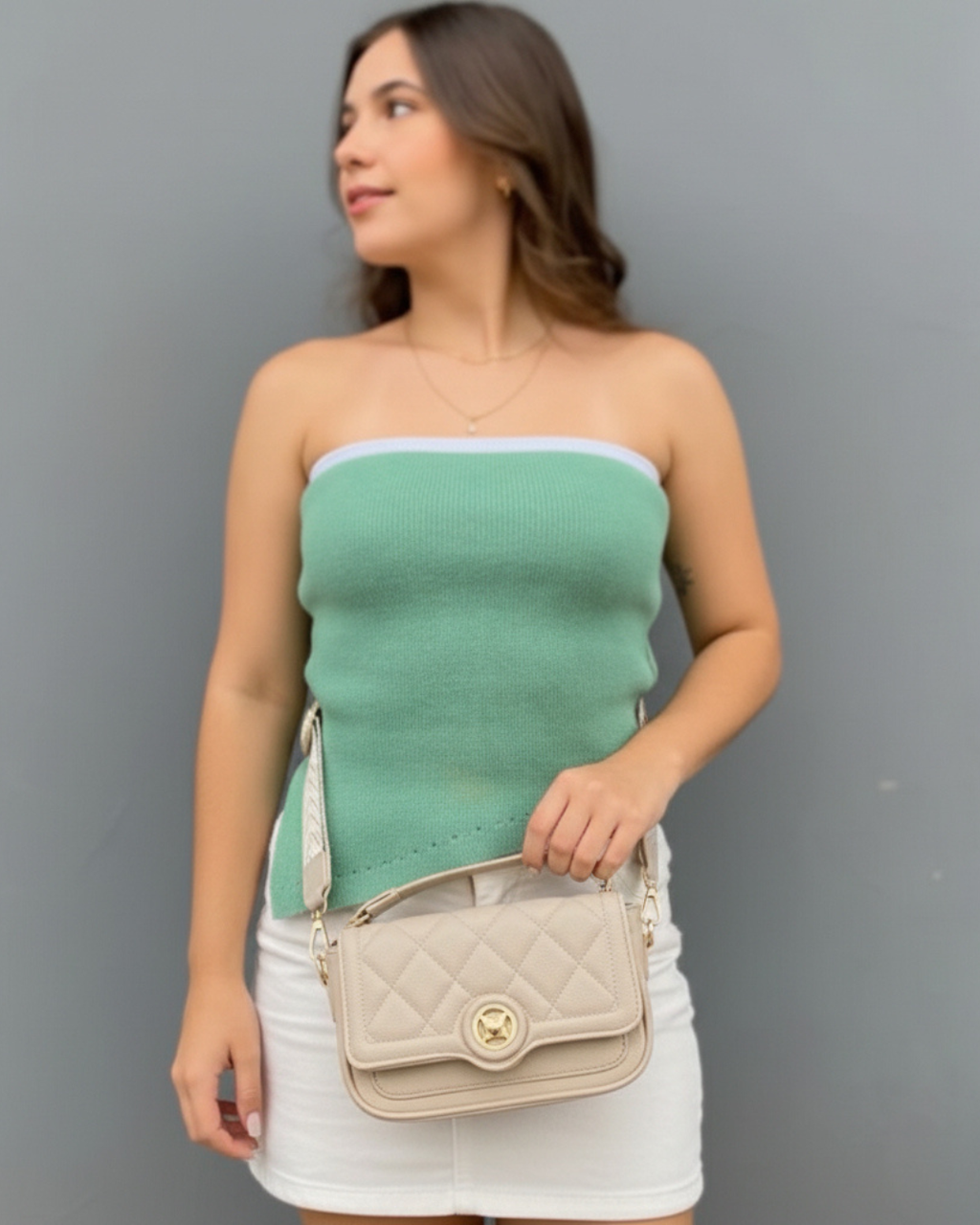 Bolso Cruzado Acolchado Chic - Bandolera Atenea