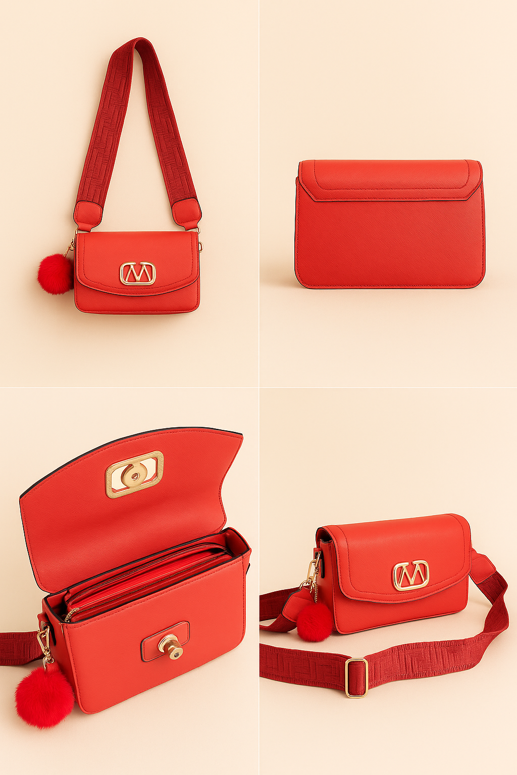 Bolso Cayena - El Poder del Rojo en un Diseño Único