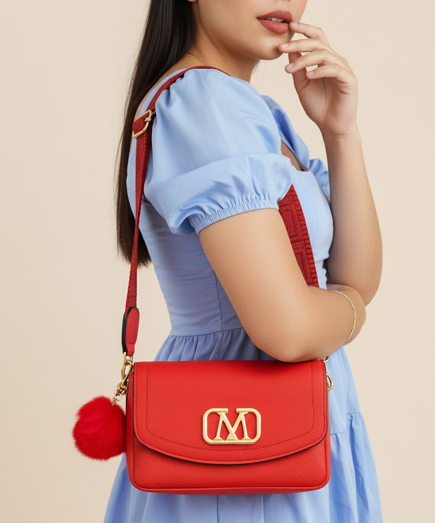 Bolso Cayena - El Poder del Rojo en un Diseño Único