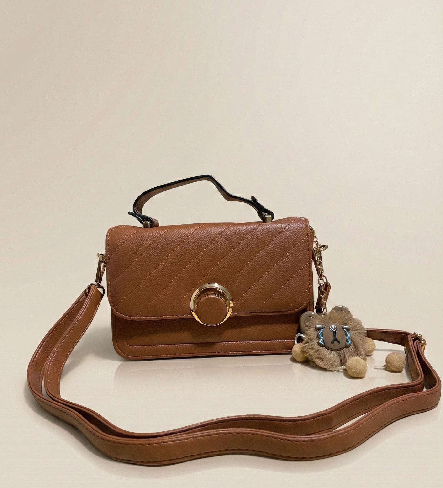 Bolso Satchel Mila Acolchado con osito